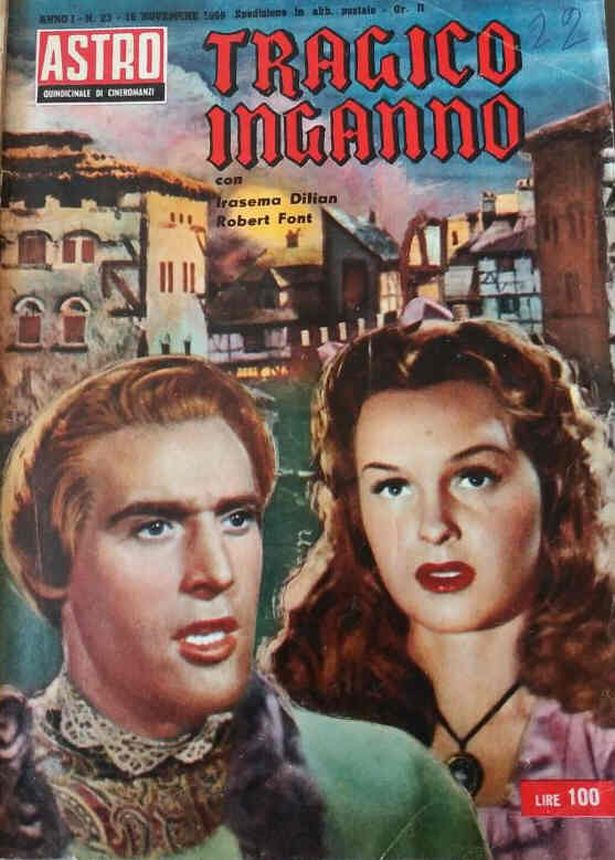 ASTRO FOTOROMANZI magazine side cover Issue 23 15 November 1959