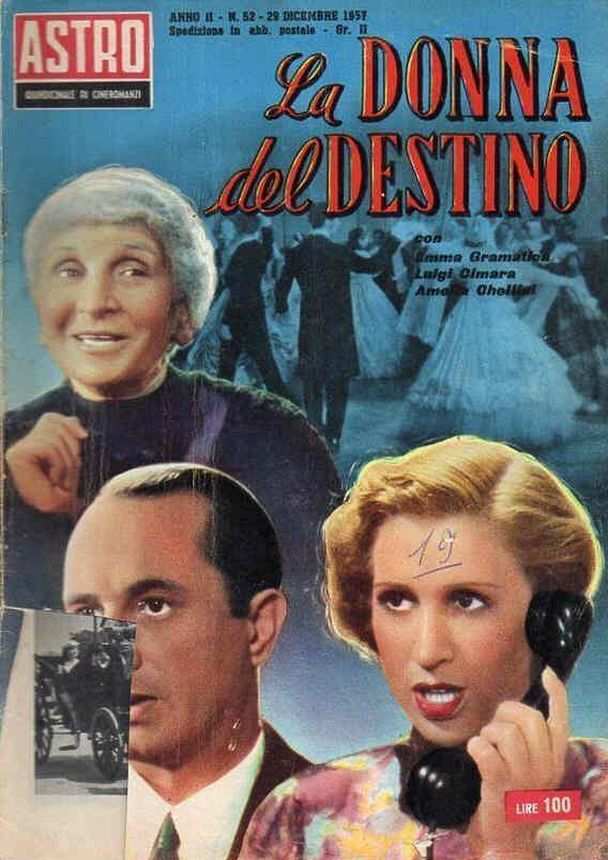 ASTRO FOTOROMANZI magazine side cover Issue 52 29 December 1957