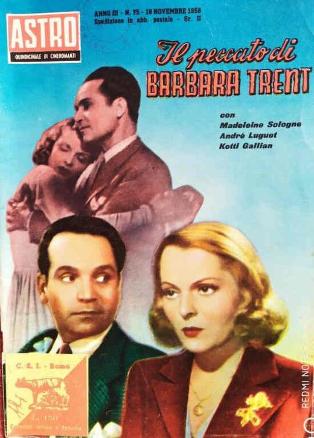 ASTRO FOTOROMANZI magazine side cover Issue 75 16 November 1958