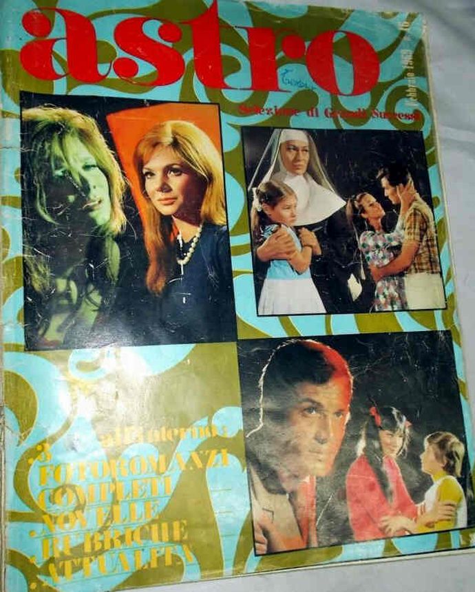ASTRO ITALY magazine side cover Issue 16  February 1969