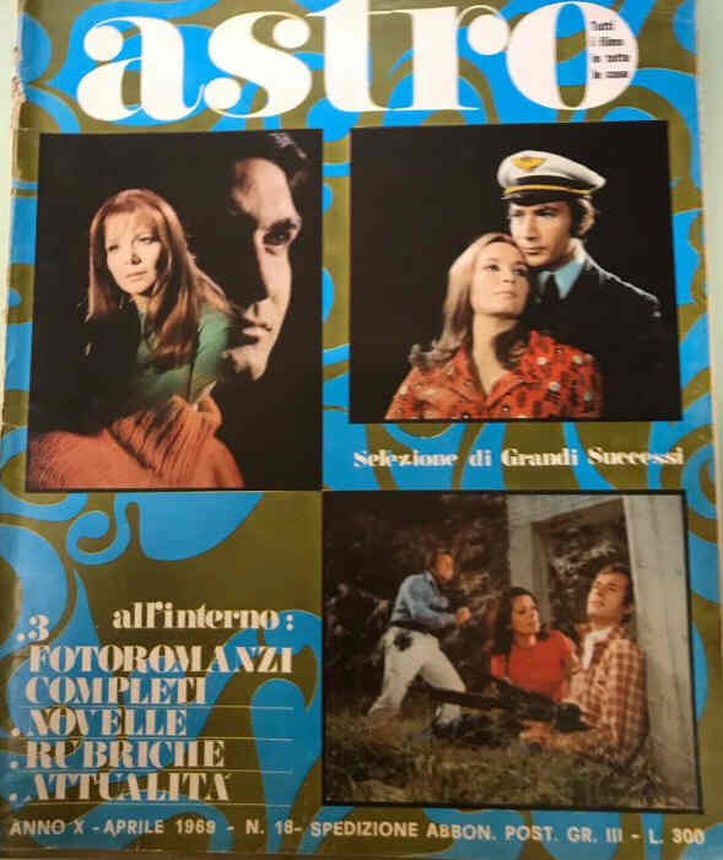 ASTRO ITALY magazine side cover Issue 18  April 1969
