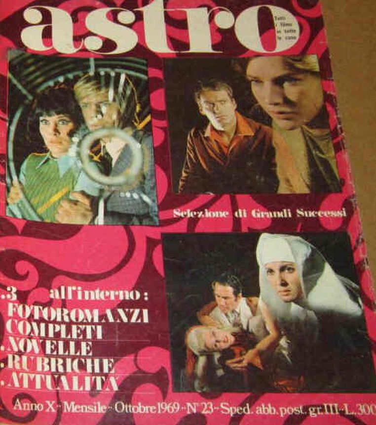 ASTRO ITALY magazine side cover Issue 23  October 1969