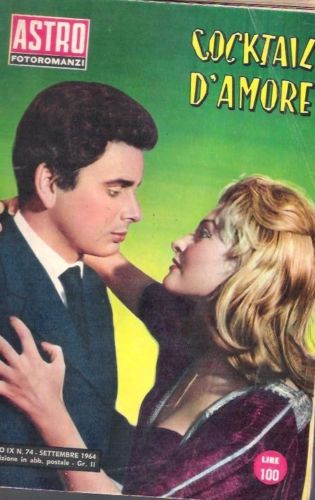 ASTRO FOTOROMANZI magazine side cover Issue 74 September 1964