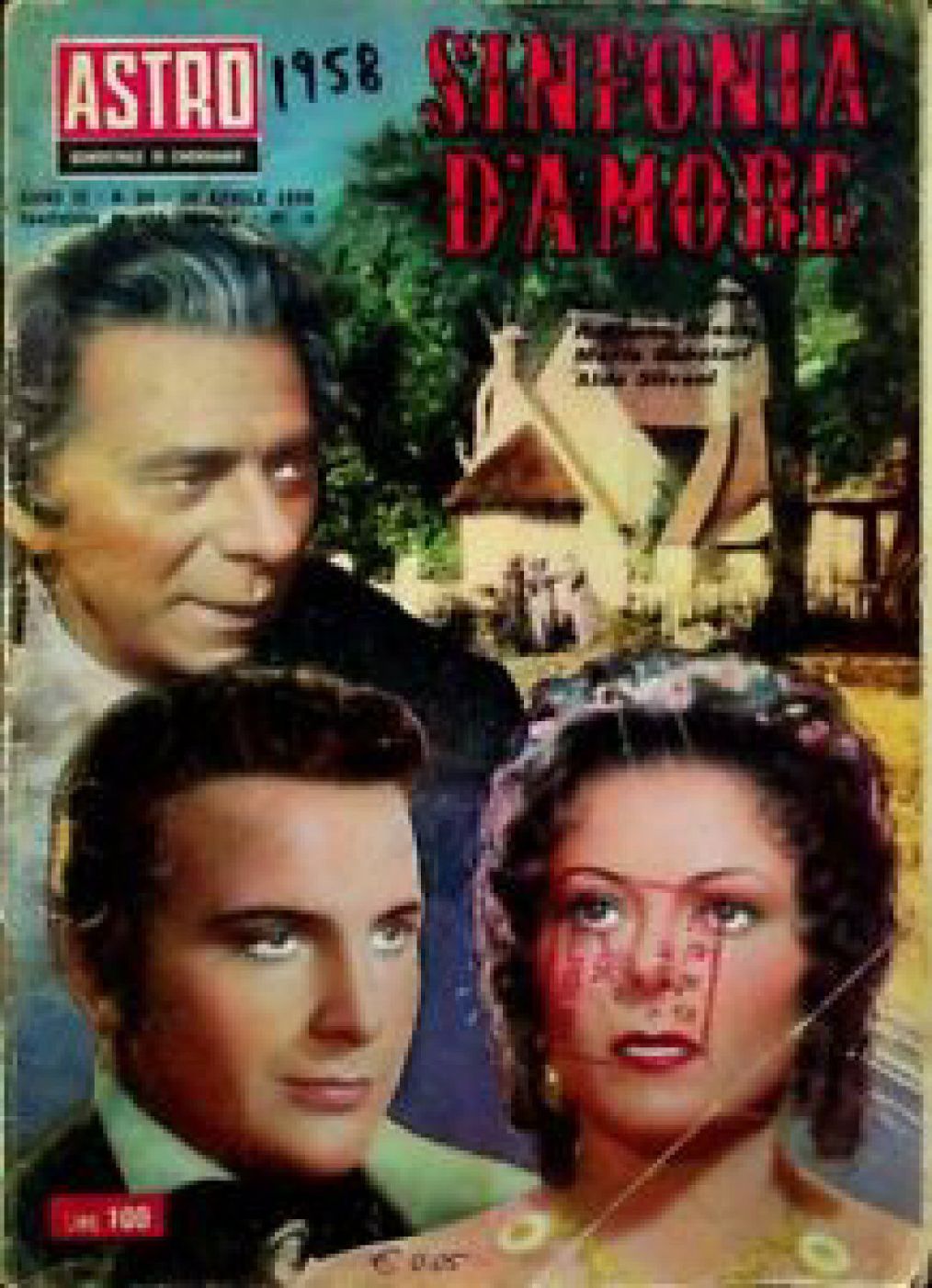 ASTRO ITALY magazine side cover Issue 60   1958