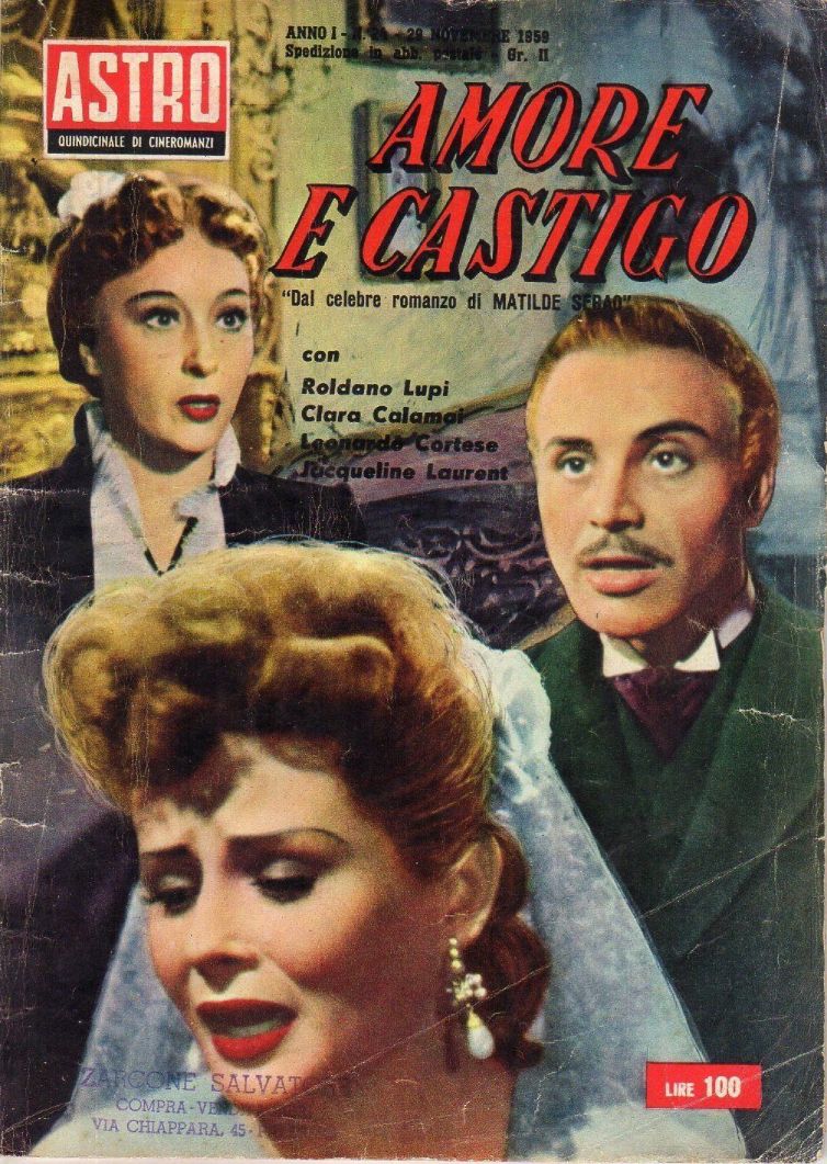 ASTRO ITALY magazine side cover Issue 24 29 November 1959