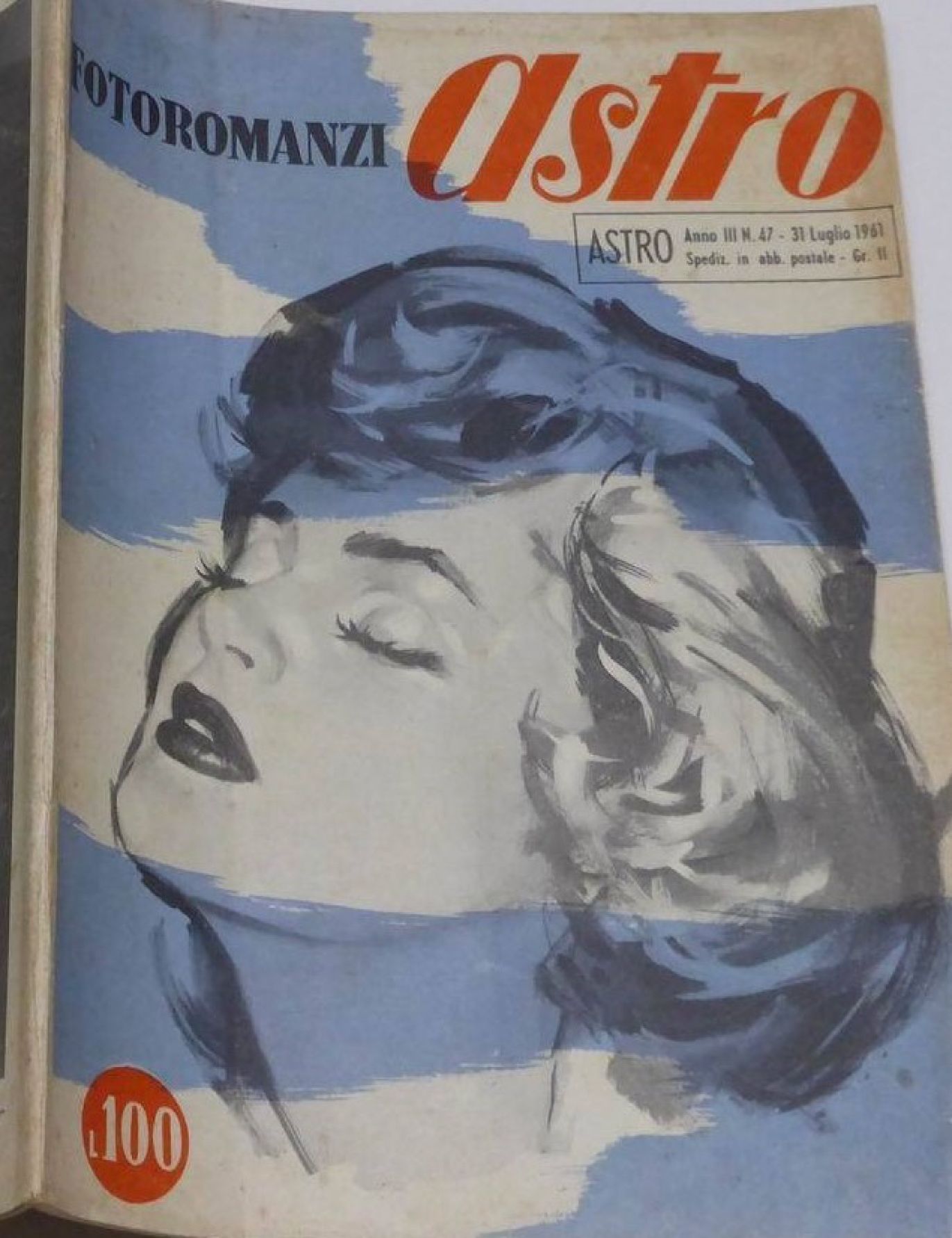 ASTRO ITALY magazine side cover Issue 47 31 July 1961