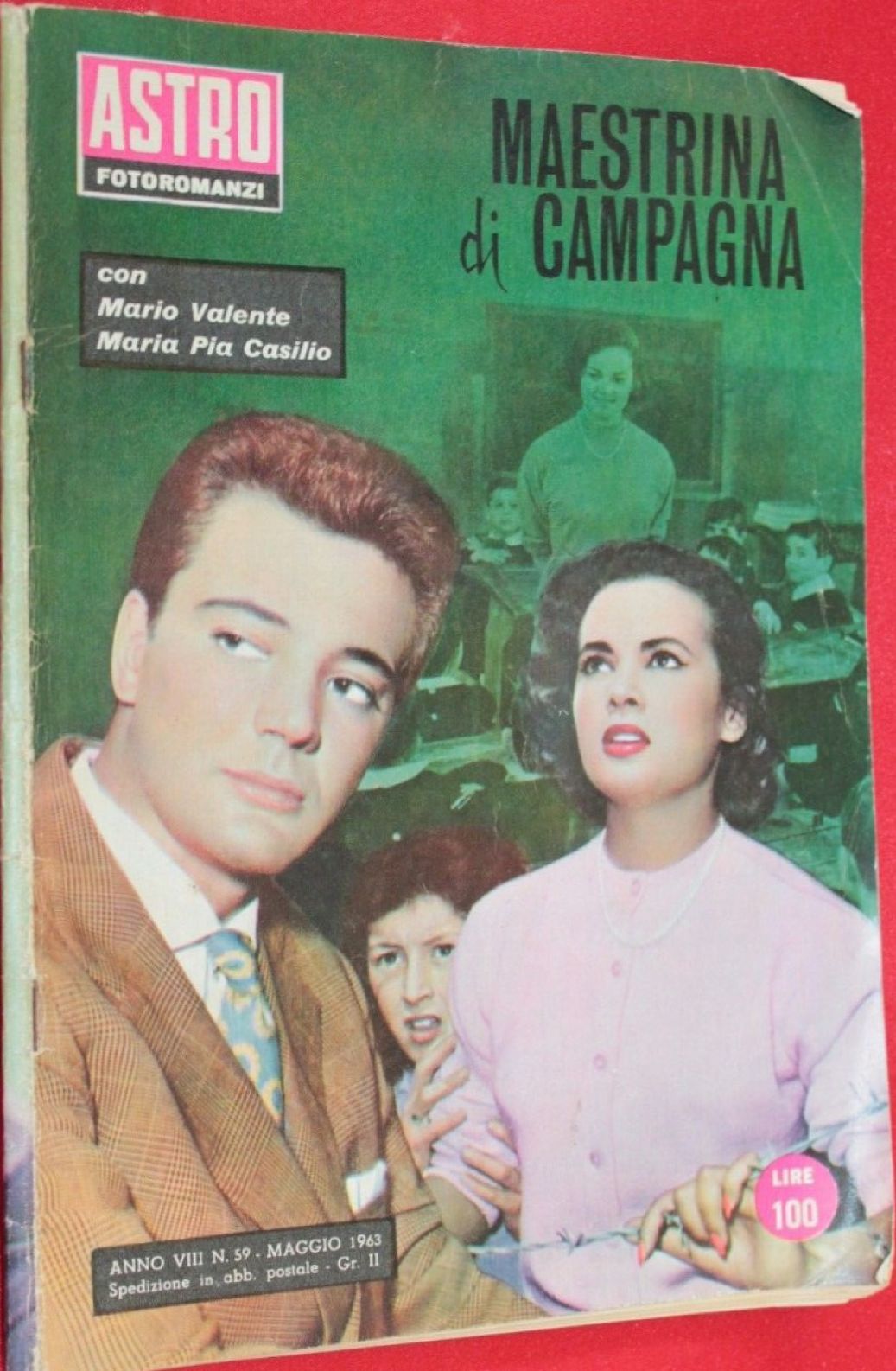 ASTRO ITALY magazine side cover Issue 59  May 1963