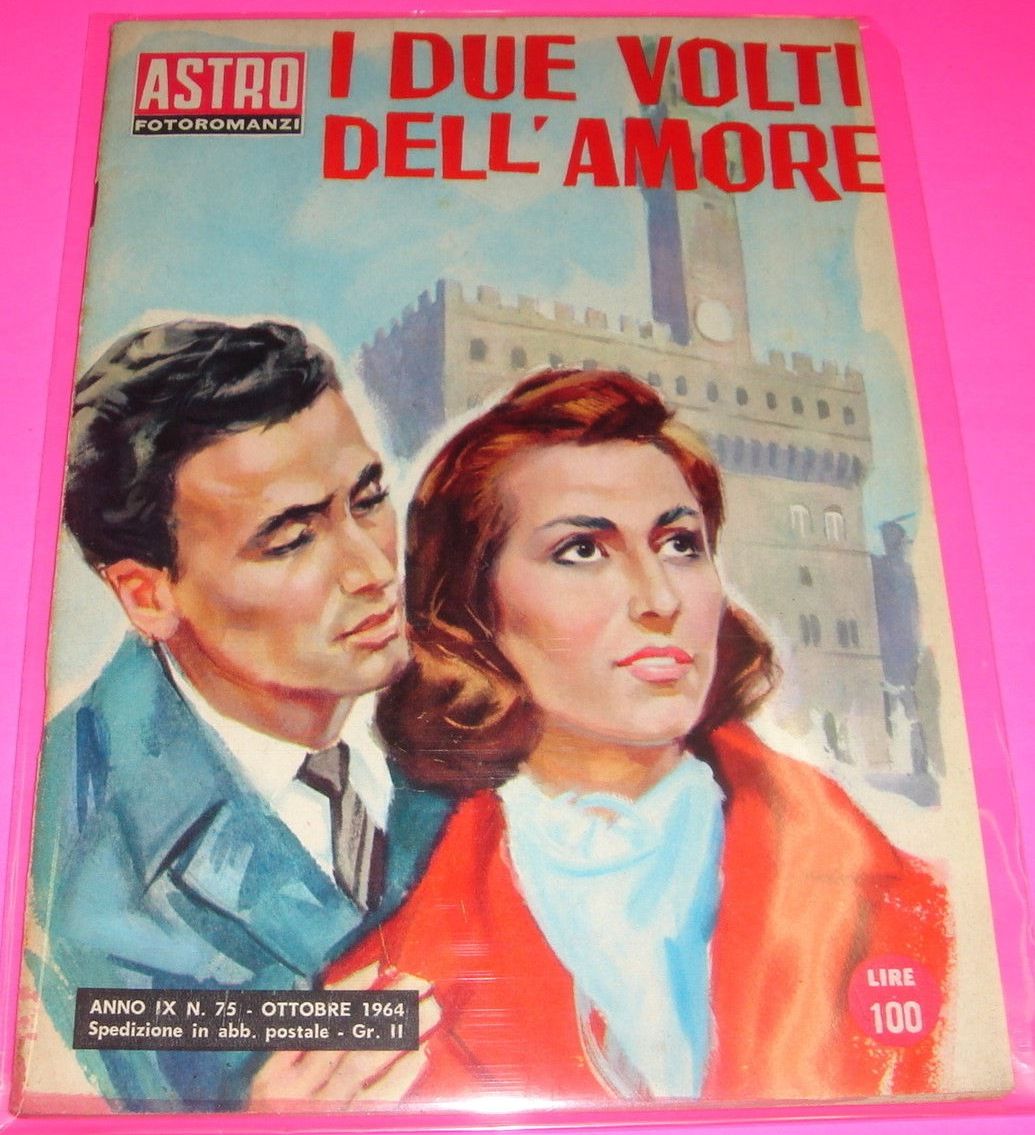 ASTRO FOTOROMANZI magazine side cover Issue 75 October 1964