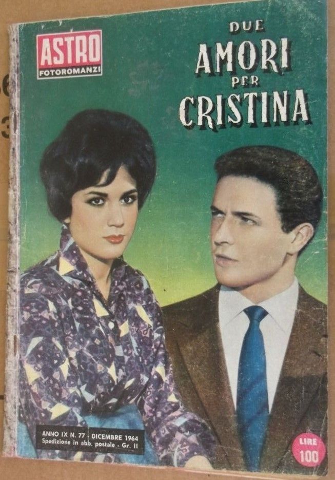 ASTRO FOTOROMANZI magazine side cover Issue 77 December 1964