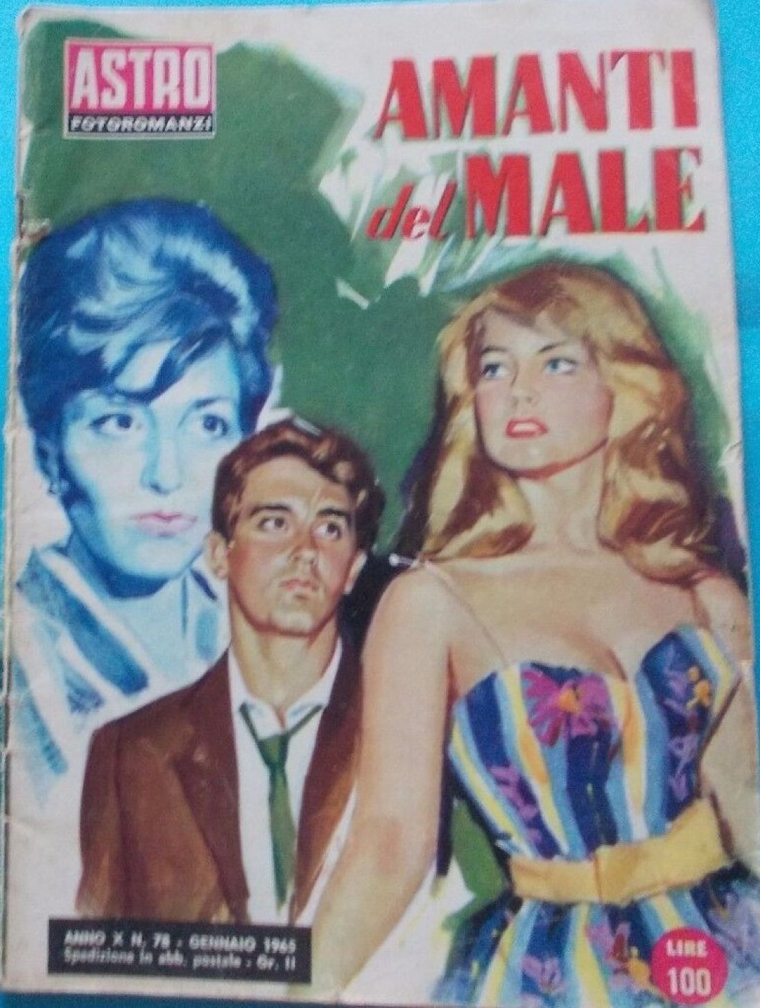 ASTRO ITALY magazine side cover Issue 78  January 1965
