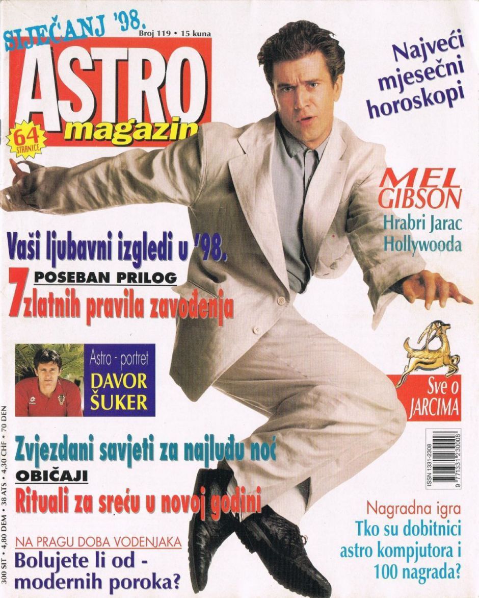 ASTRO MAGAZIN magazine side cover Issue 119   1998