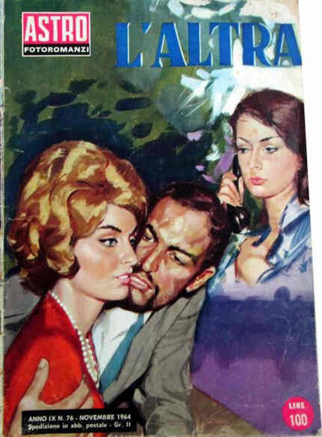 ASTRO FOTOROMANZI magazine side cover Issue 76  November 1964