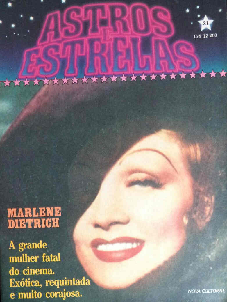 ASTROS E ESTRELAS magazine side cover Issue 21  1985