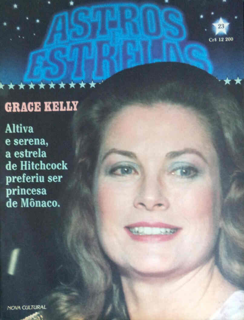 ASTROS E ESTRELAS magazine side cover Issue 23  1985