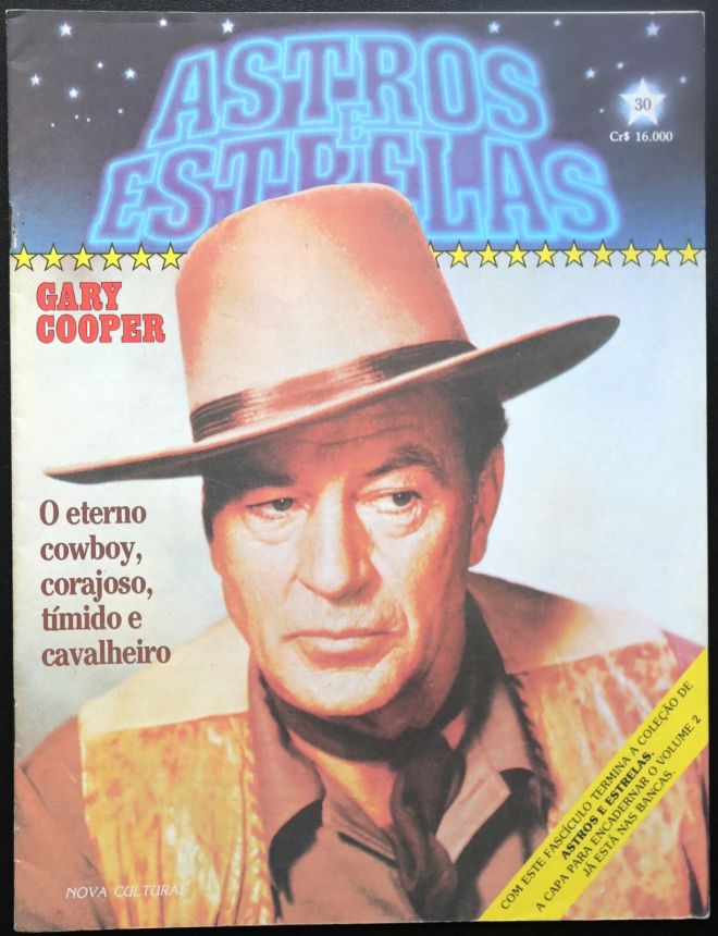 ASTROS E ESTRELAS magazine side cover Issue 30  1985