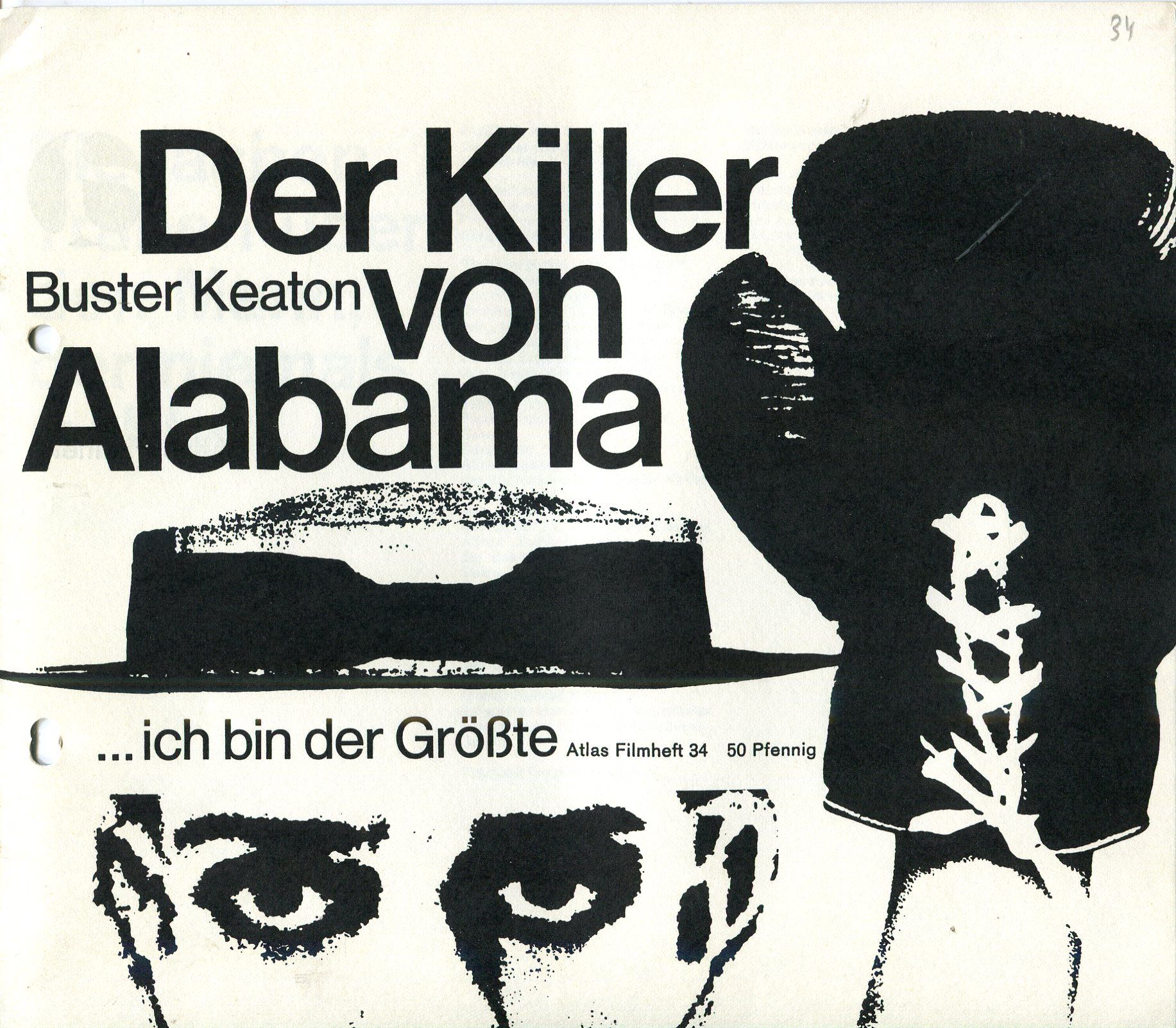 ATLAS FILMHEFT magazine side cover Issue 34   1965