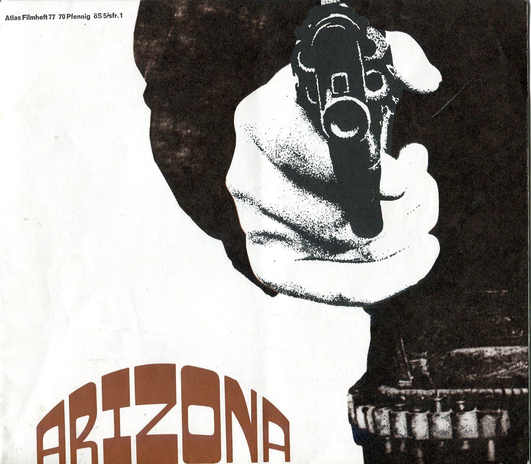 ATLAS FILMHEFT magazine side cover Issue 77   1966