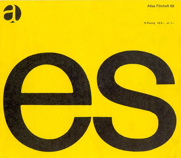 ATLAS FILMHEFT magazine side cover Issue 69  1966