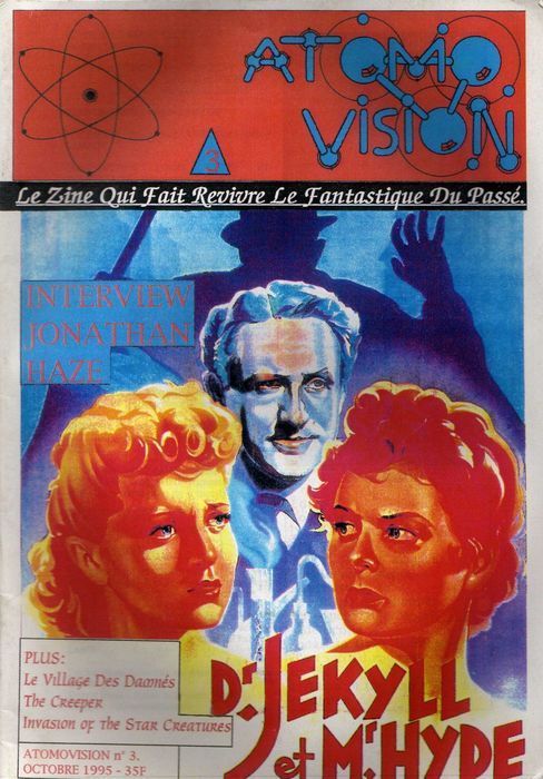 ATOMOVISION magazine side cover Issue 3 October 1995
