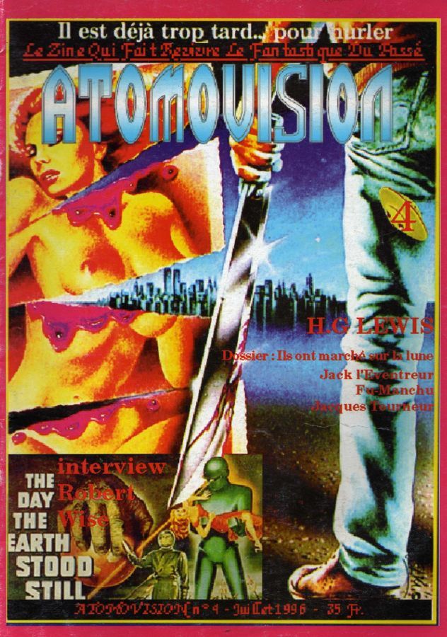 ATOMOVISION magazine side cover Issue 4 Summer 1996