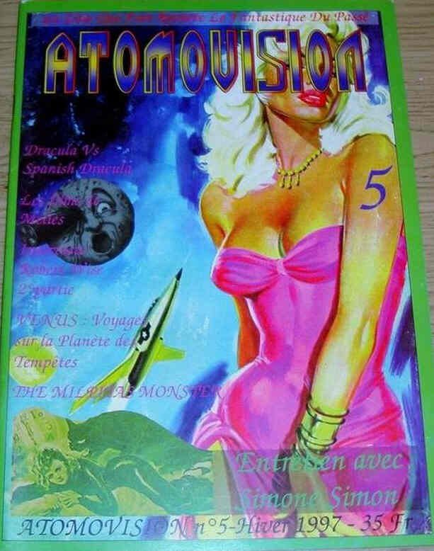 ATOMOVISION magazine side cover Issue 5 Spring 1997