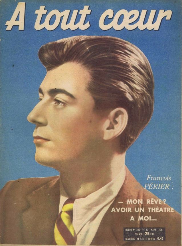 A TOUT COEUR magazine side cover Issue 230 13 March 1951