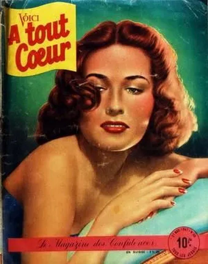 A TOUT COEUR magazine side cover Issue 60 27 November 1947