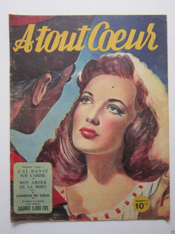 A TOUT COEUR magazine side cover Issue 10  1946
