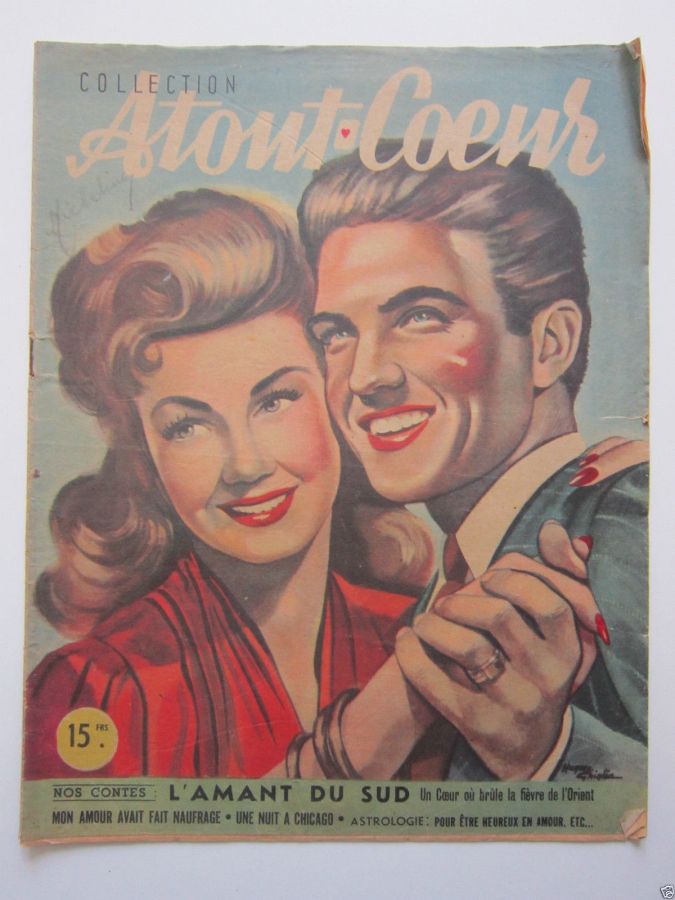 A TOUT COEUR magazine side cover Issue 4  1946