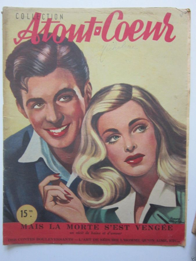A TOUT COEUR magazine side cover Issue 5  1946