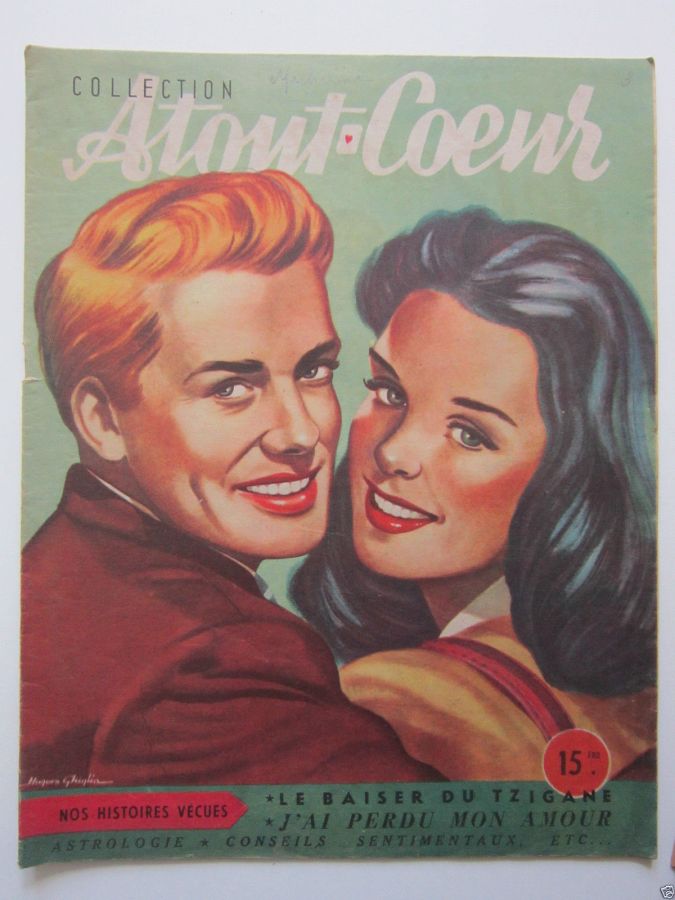 A TOUT COEUR magazine side cover Issue 6  1946