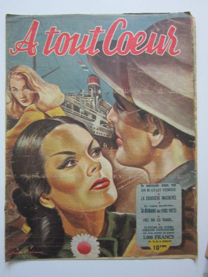 A TOUT COEUR magazine side cover Issue 14  1947