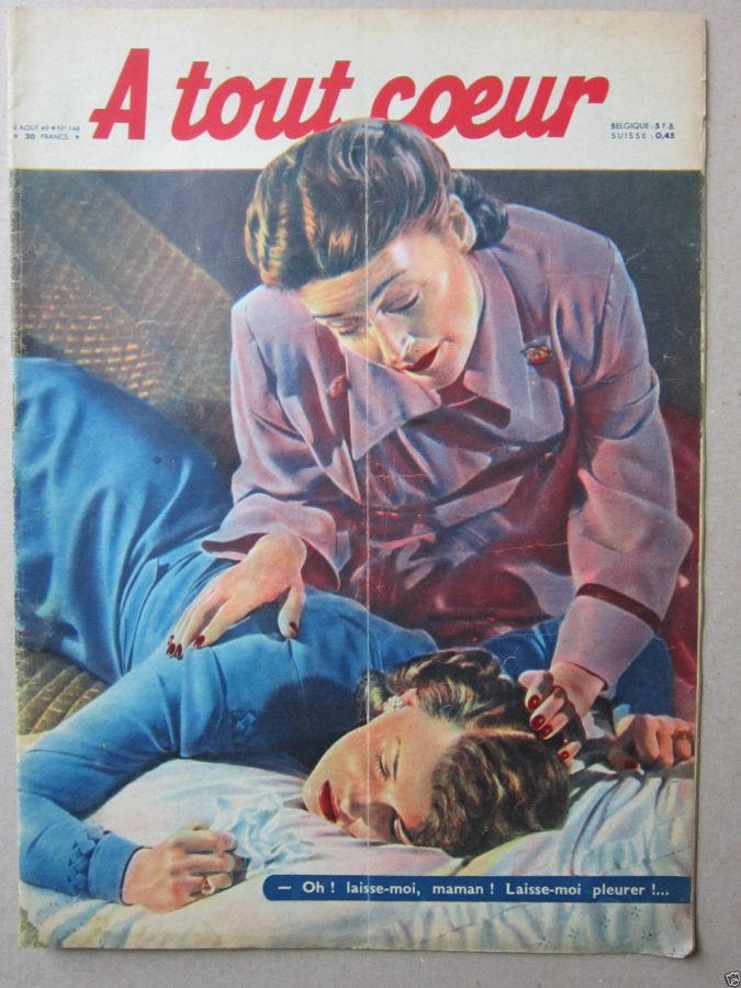 A TOUT COEUR magazine side cover Issue 146 4 August 1949