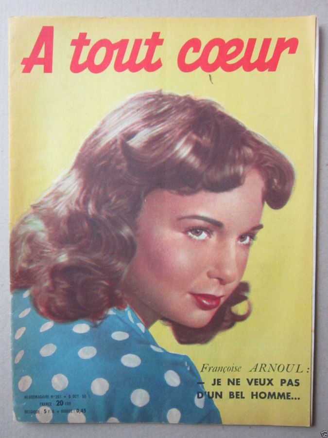 A TOUT COEUR magazine side cover Issue 207 5 October 1950