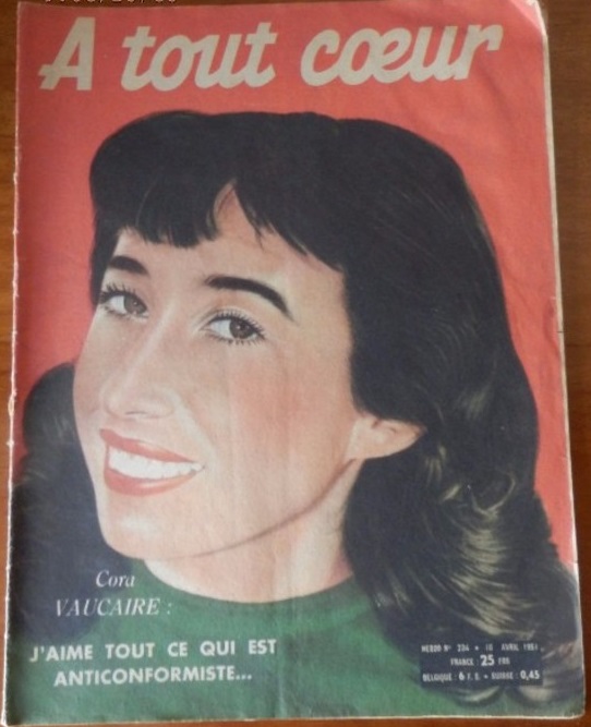 A TOUT COEUR magazine side cover Issue 234 10 April 1951