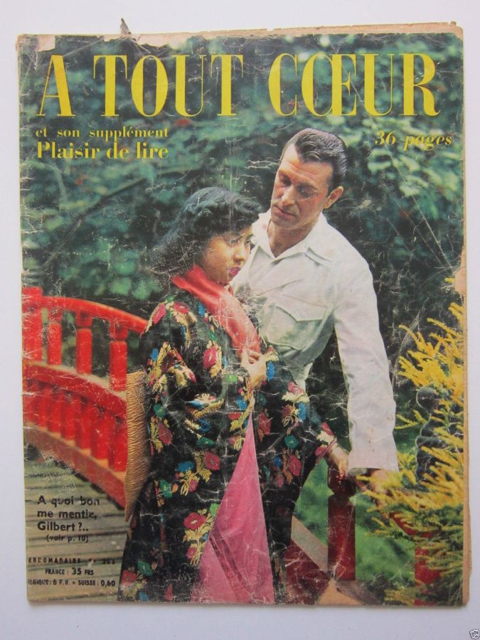 A TOUT COEUR magazine side cover Issue 303 5 August 1952