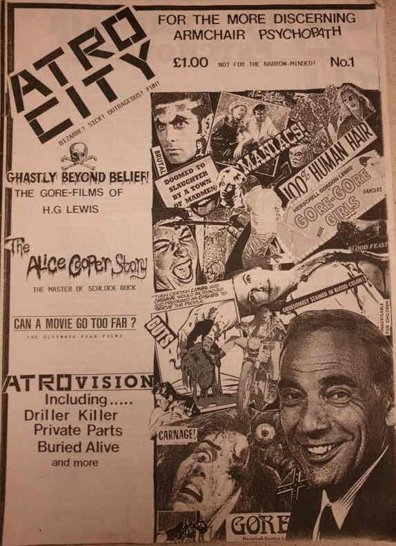 ATRO CITY magazine side cover Issue 1 April 1992