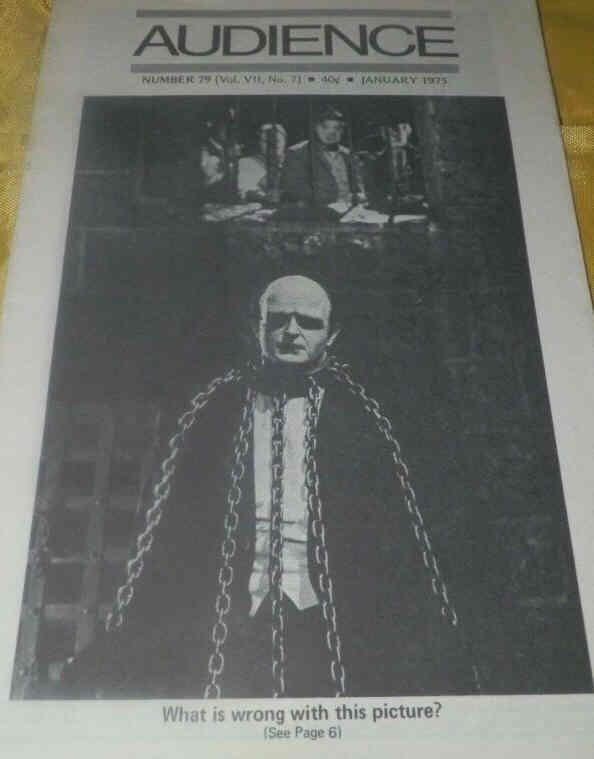 AUDIENCE magazine side cover Issue 79  January 1975