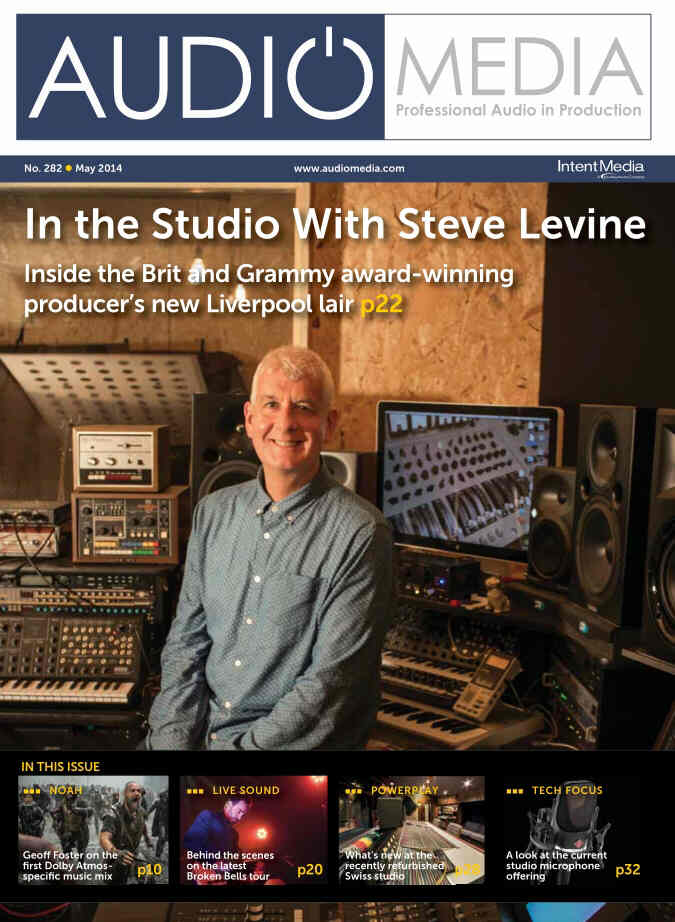 AUDIO MEDIA magazine side cover Issue 282 May 2014