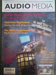 AUDIO MEDIA magazine side cover Issue 122 January 2001