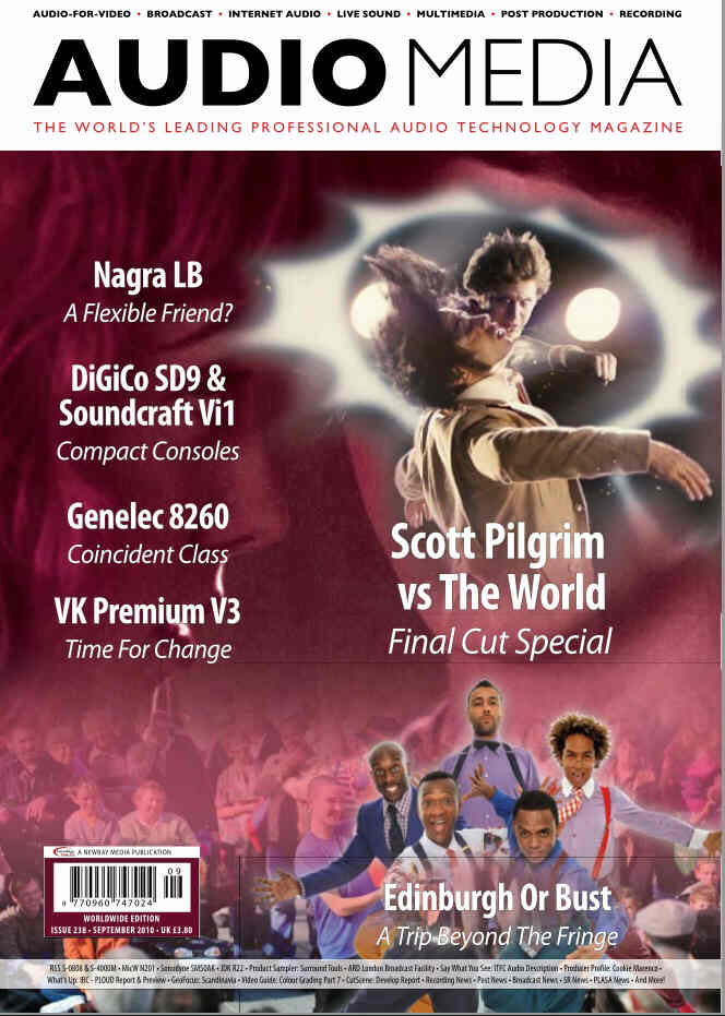 AUDIO MEDIA magazine side cover Issue 238 September 2010