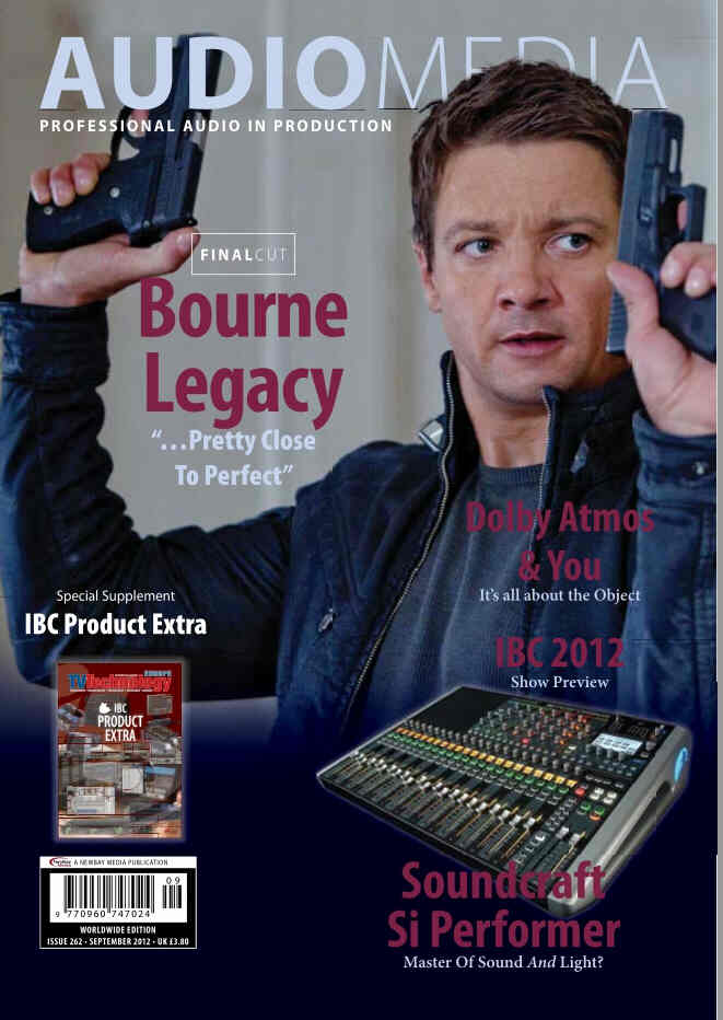 AUDIO MEDIA magazine side cover Issue 262 September 2012
