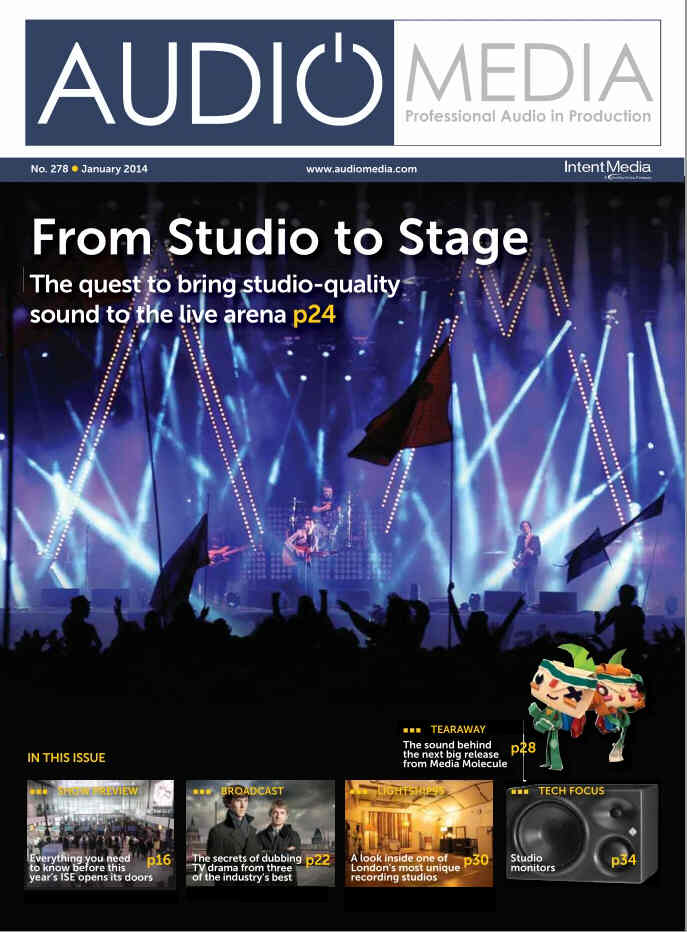 AUDIO MEDIA magazine side cover Issue 278 January 2014