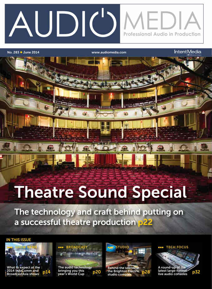 AUDIO MEDIA magazine side cover Issue 283 June 2014