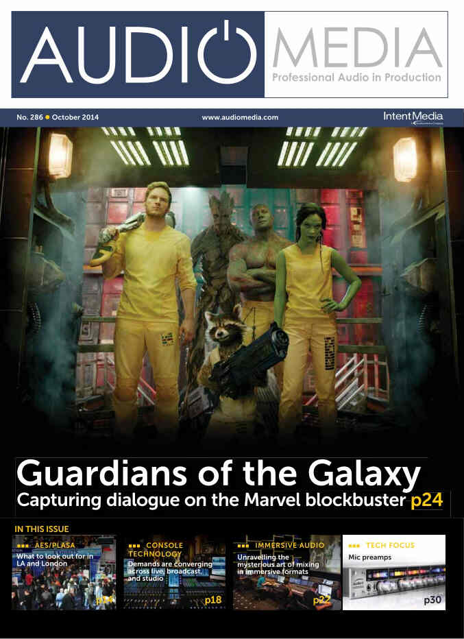 AUDIO MEDIA magazine side cover Issue 286 October 2014