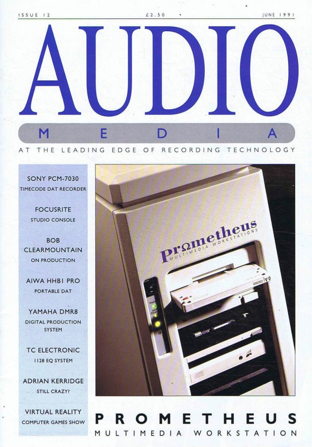 AUDIO MEDIA magazine side cover Issue 12 June 1991
