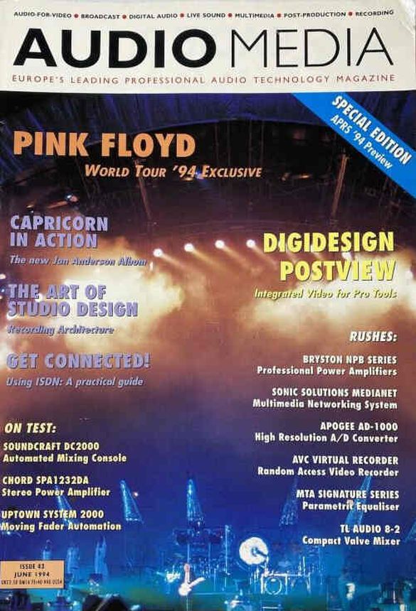 AUDIO MEDIA magazine side cover Issue 43  June 1994