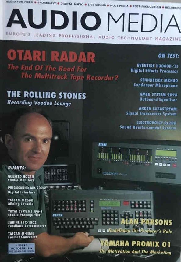AUDIO MEDIA magazine side cover Issue 47  October 1994
