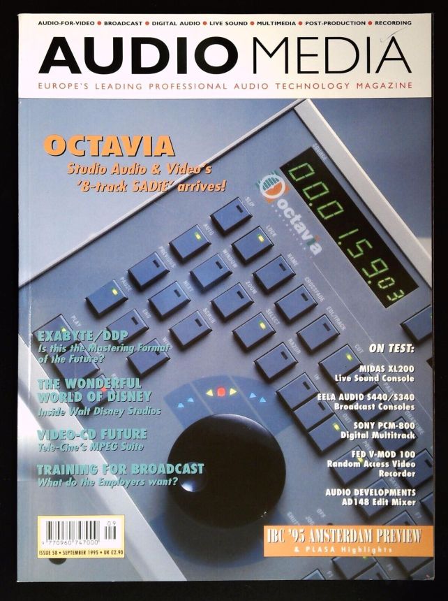 AUDIO MEDIA magazine side cover Issue 58  September 1995