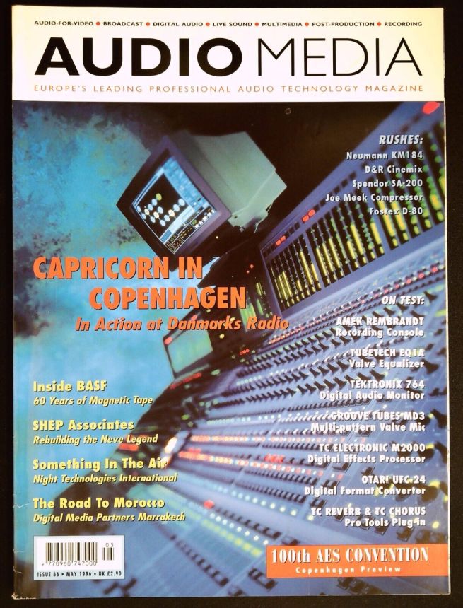 AUDIO MEDIA magazine side cover Issue 66  May 1996